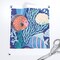 Coral Reef Blue Colorful Tropical Under The Sea Coastal Custom Removable Wallpaper by Spoonflower Peel & Stick Wallpaper 2FT Wide